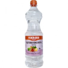 Оцтова кислота харчова 9% ТМ"VINAGRO" 0,9 л (пет) 12 шт/уп
