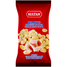  Арахіс смажений солоний зі смаком бекону 60 грам   тм "Sultan"