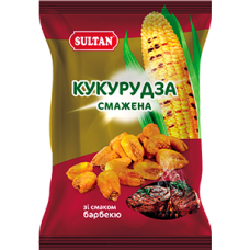 Кукурудза смажена зі смаком барбекю  60 грам  тм "Sultan"
